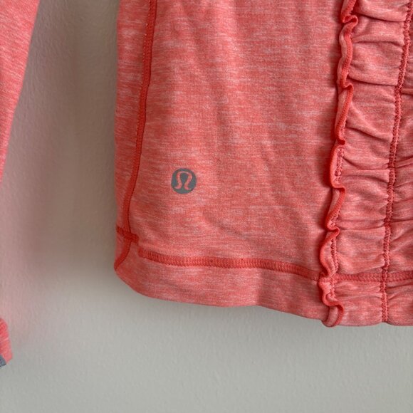 Lululemon Athletic Run Dash Long Sleeve Shirt Salmon Pink Women’s Size 6 - Picture 8 of 9
